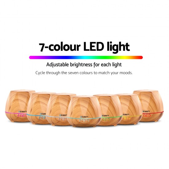 Ultrasonic Aroma Aromatherapy Diffuser Oil Electric LED Air Humidifier 400ml Light Wood Ultrasonic Aroma Aromatherapy Diffuser Oil Electric LED Air Humidifier 400ml Light Wood