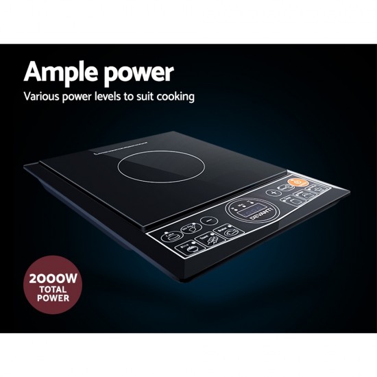 Portable Single Ceramic Electric Induction Cook Top - Black Portable Single Ceramic Electric Induction Cook Top - Black