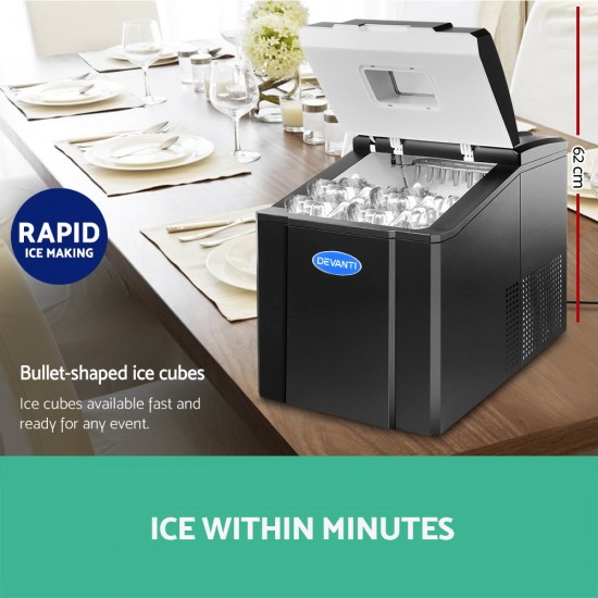 Portable Ice Cube Maker - Black Portable Ice Cube Maker - Black