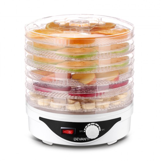 Food Dehydrator with 7 Trays - White Food Dehydrator with 7 Trays - White