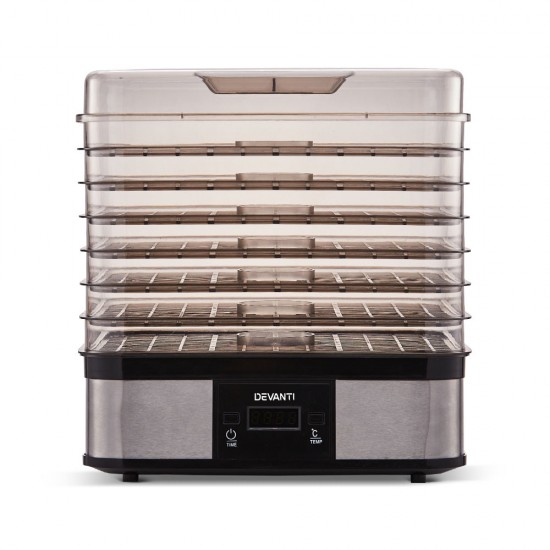 Food Dehydrator with 7 Trays - Silver Food Dehydrator with 7 Trays - Silver