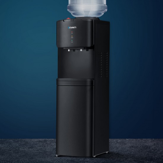 Water Cooler Dispenser Mains Bottle Stand Hot Cold Tap Office Black Water Cooler Dispenser Mains Bottle Stand Hot Cold Tap Office Black
