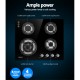 Gas Cooktop 60cm 4 Burner Ceramic Glass Cook Top Stove Hob Cooker LPG NG Black Gas Cooktop 60cm 4 Burner Ceramic Glass Cook Top Stove Hob Cooker LPG NG Black