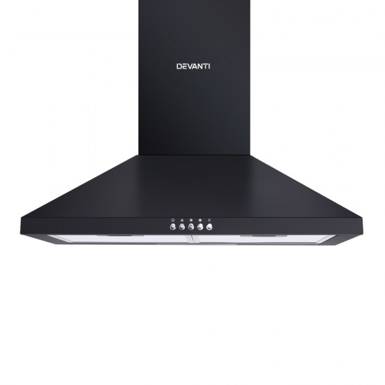 Pyramid Range Hood Rangehood 600mm 60cm Kitchen Canopy Black Pyramid Range Hood Rangehood 600mm 60cm Kitchen Canopy Black