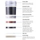 Water Cooler Dispenser Tap Water Filter Purifier 6-Stage Filtration Carbon Mineral Cartridge Pack of 3 Water Cooler Dispenser Tap Water Filter Purifier 6-Stage Filtration Carbon Mineral Cartridge Pack of 3