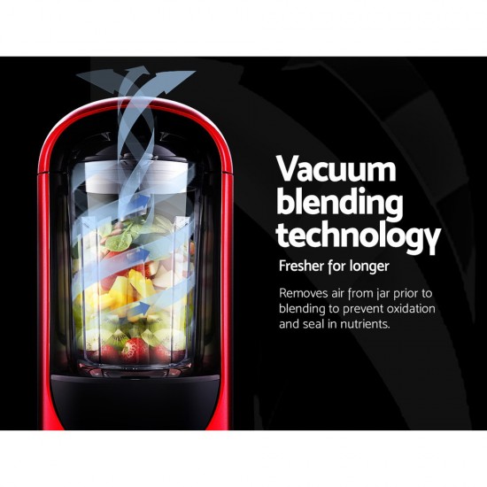 Vacuum Blender Commercial Juicer Mixer Food Processor Ice Crush Red Vacuum Blender Commercial Juicer Mixer Food Processor Ice Crush Red