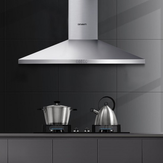 Range Hood 90cm 900mm Kitchen Canopy Stainless Steel Rangehood Wall Mount Range Hood 90cm 900mm Kitchen Canopy Stainless Steel Rangehood Wall Mount