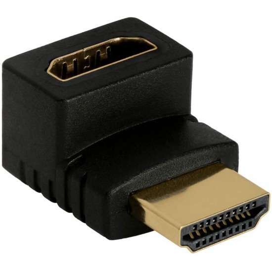 Right Angle 270 Degree HDMI Male to Female Plug Play Connector Adapter joiner
