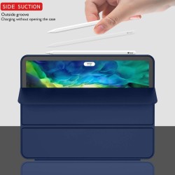 iPad Pro 11 Inch 2020 Soft Tpu Smart Premium Case Auto Sleep Wake Stand Cover Pencil holder navy blue