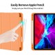 iPad Pro 11 Inch 2020 Soft Tpu Smart Premium Case Auto Sleep Wake Stand Cover Pencil holder Orange