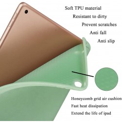IPad 10.2 2019 7th Pencil Holder Slim Smart TPU Soft Case Green