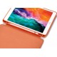 IPad 10.2 2019 7th Pencil Holder Slim Smart TPU Soft Case Orange