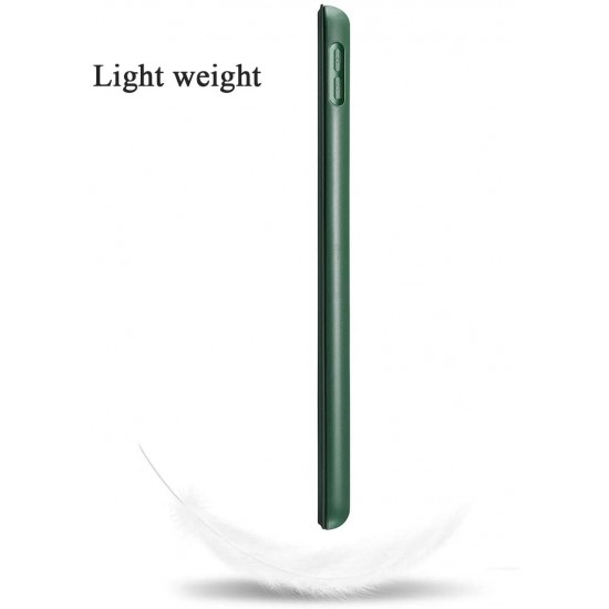 IPad 10.2 2019 7th Pencil Holder Slim Smart TPU Soft Case Midnight Green