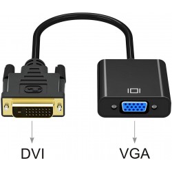 DVI to VGA Adapter,ABLEWE 1080p Active DVI-D to VGA Adapter Converter 24+1 Male to Female Adapter