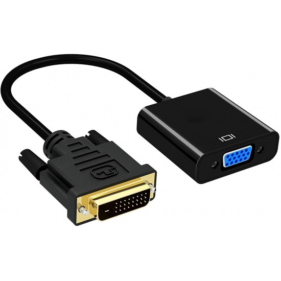 DVI to VGA Adapter,ABLEWE 1080p Active DVI-D to VGA Adapter Converter 24+1 Male to Female Adapter