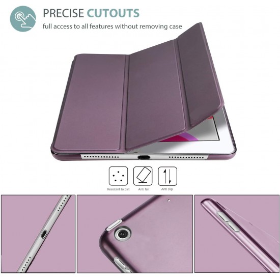 IPad 10.2 2019 7th  Slim Smart Case Cover Purple