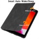 IPad 10.2 2019 7th Pencil Holder Slim Smart TPU PU leather Soft Edge Case Black