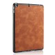 IPad 10.2 2019 7th Pencil Holder Slim Smart TPU PU leather Soft Edge Case Brown