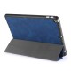 IPad 10.2 2019 7th Pencil Holder Slim Smart TPU PU leather Soft Edge Case Blue