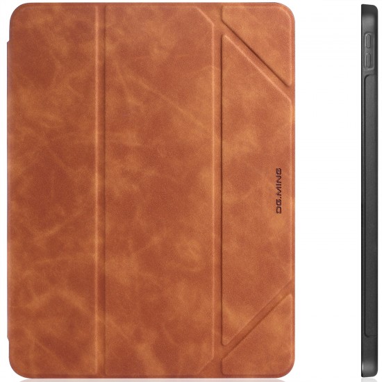 iPad Pro 11 Case 2020/2018 with Pencil Holder Protective Case Cover Soft TPU Brown