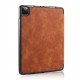 iPad Pro 11 Case 2020/2018 with Pencil Holder Protective Case Cover Soft TPU Brown