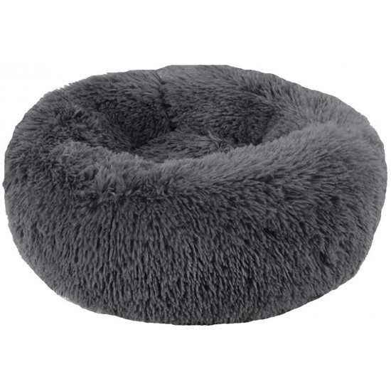 Soft Dog Bed Round Washable Plush Pet Kennel Cat Bed Mat Sofa Small 50cm