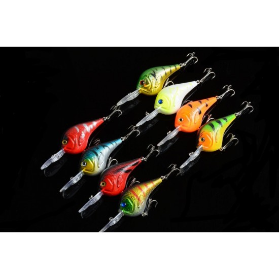 8x 9.5cm Popper Crank Bait Fishing Lure Lures Surface Tackle Saltwater