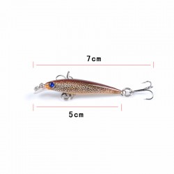 6x Popper Poppers 5cm Minnow Fishing Lure Lures Surface Tackle Fresh Saltwater