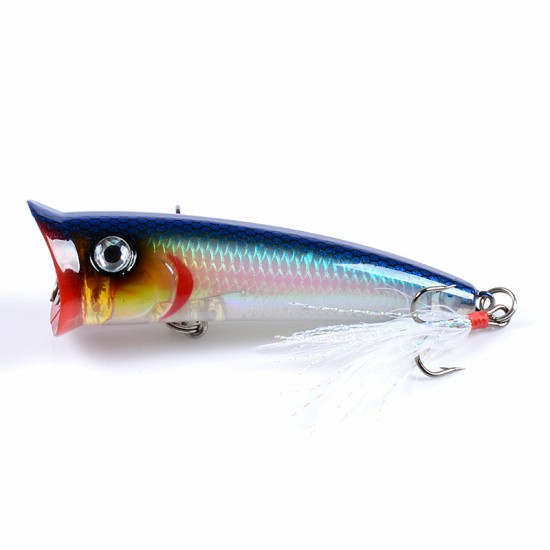 7x Popper Minnow 7.8cm Fishing Lure Lures Surface Tackle Fresh Saltwater