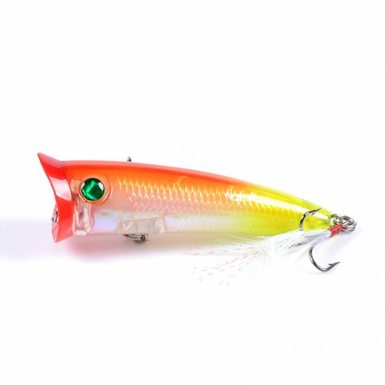 7x Popper Minnow 7.8cm Fishing Lure Lures Surface Tackle Fresh Saltwater