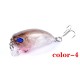 6x Popper Crank 5.1cm Fishing Lure Lures Surface Tackle Fresh Saltwater