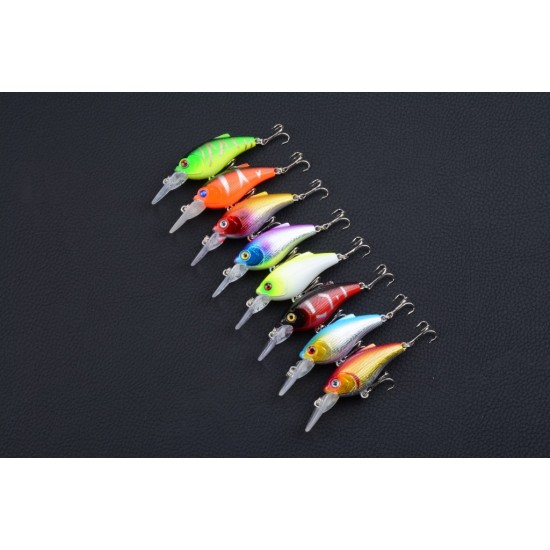 8x 7.5cm Popper Crank Bait Fishing Lure Lures Surface Tackle Saltwater