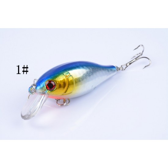 5x 7.5cm Popper Crank Bait Fishing Lure Lures Surface Tackle Saltwater