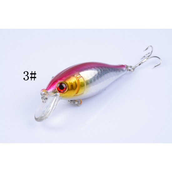 5x 7.5cm Popper Crank Bait Fishing Lure Lures Surface Tackle Saltwater