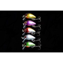 5x 3cm Popper Crank Bait Fishing Lure Lures Surface Tackle Saltwater