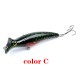 6x Popper Poppers 12.4cm Fishing Lure Lures Surface Tackle Fresh Saltwater