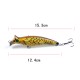 6x Popper Poppers 12.4cm Fishing Lure Lures Surface Tackle Fresh Saltwater