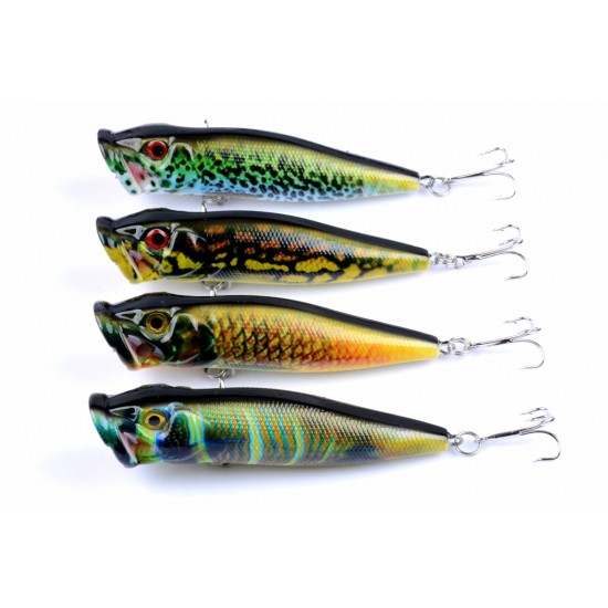 4X 9.5cm Popper Poppers Fishing Lure Lures Surface Tackle Saltwater