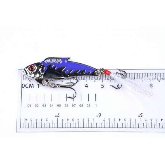 4X 8g Fishing Switchblade Blade VIBE VIB Metal Lures 50mm