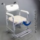 3-in-1 Mobile Rolling Chair Wheelchair Commode Bedside Toilet Chair Shower Chair 3-in-1 Mobile Rolling Chair Wheelchair Commode Bedside Toilet Chair Shower Chair