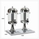 2 Tanks 16L Commercial 8L Restaurant Buffet  Drink Beverage Juice Dispenser