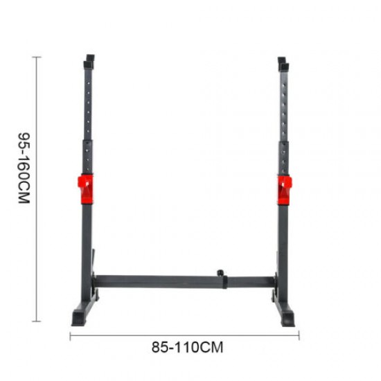 2 x Squat Barbell Pair Rack Bench Home Gym Weight Fitness Lifting Stand