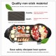 2 in 1 BBQ Barbecue Electronic Pan Grill Teppanyaki Hot Pot Steamboat