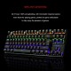 Mechanical Gaming Keyboard Green Switches 87 Keys LED Backlight PC and Laptop