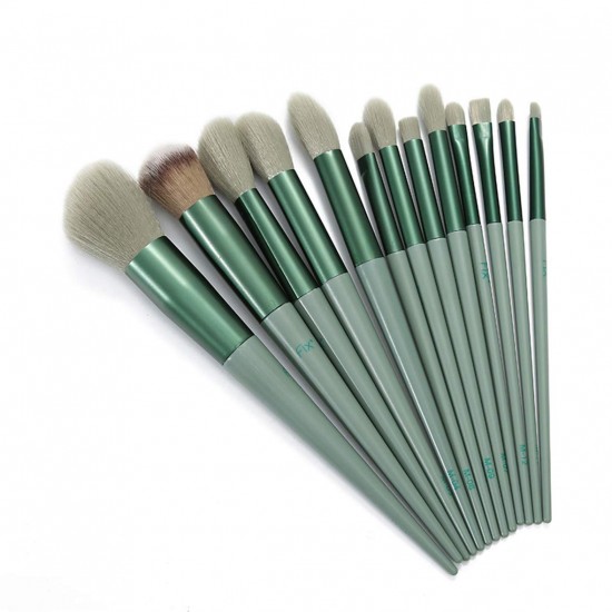 13 Pcs Makeup Brushes Sets Synthetic Foundation Blending Concealer Eye Shadow