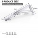 2PCS 12inch Steel Wall Mounted Folding Triangle Angle Shelf Support Bracket Rack