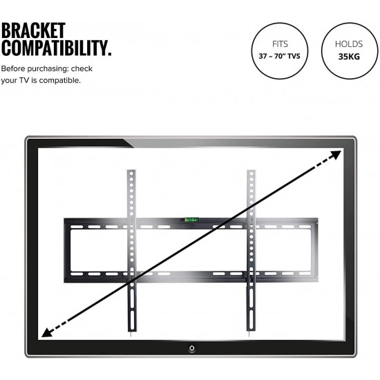 32-70 Inch Fixed TV Wall Mount Bracket TV Bracket Wall Mount up to 75KG