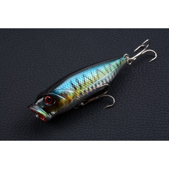 4X 8cm Popper Poppers Fishing Lure Lures Surface Tackle Fresh Saltwater