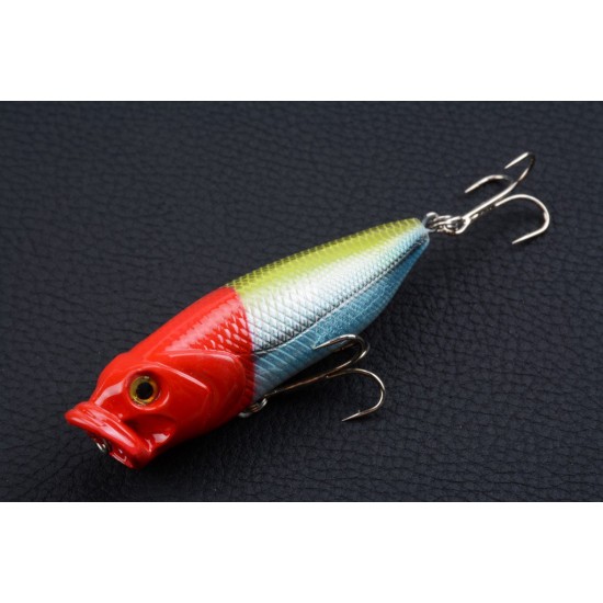 4X 8cm Popper Poppers Fishing Lure Lures Surface Tackle Fresh Saltwater