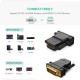 DVI-D 24+1 Male to HDMI Female Adapter Converter Gold Plated Support 1080P